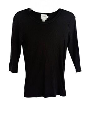 Anthropologie/ Michael Stars Black Top Tee Size XS/S Staple Capsule Stretch